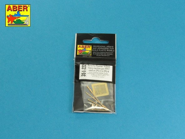 Aber 35L-222 Set of 2 barrels for Russian 14.5 mm machine guns KPVT used on ZPU-2 or ZPU-4 (1/35) – image 12