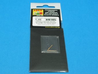 Aber A48 005 Set of 2 barrels for German 13mm aircraft machine guns MG 131 (early type) 1/48 – zdjęcie 2