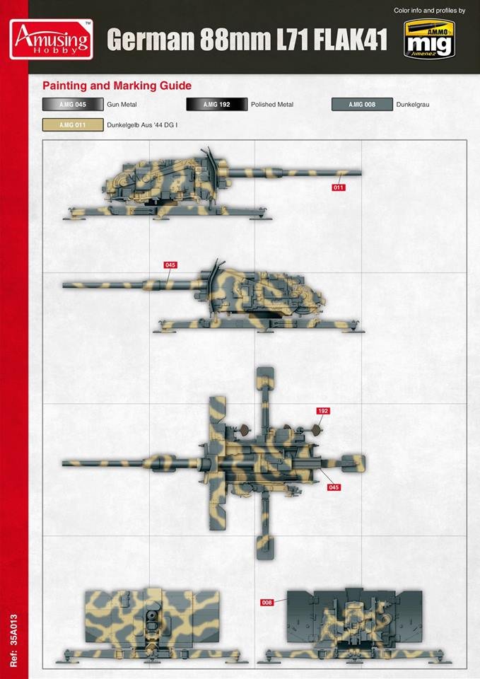 Amusing Hobby 35A024 8,8cm L/71 Flak41 1/35 – immagine 3