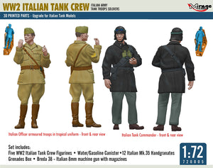 Mirage Hobby 720005 Italian Tank Crew 3D Print 1/72 – zdjęcie 3