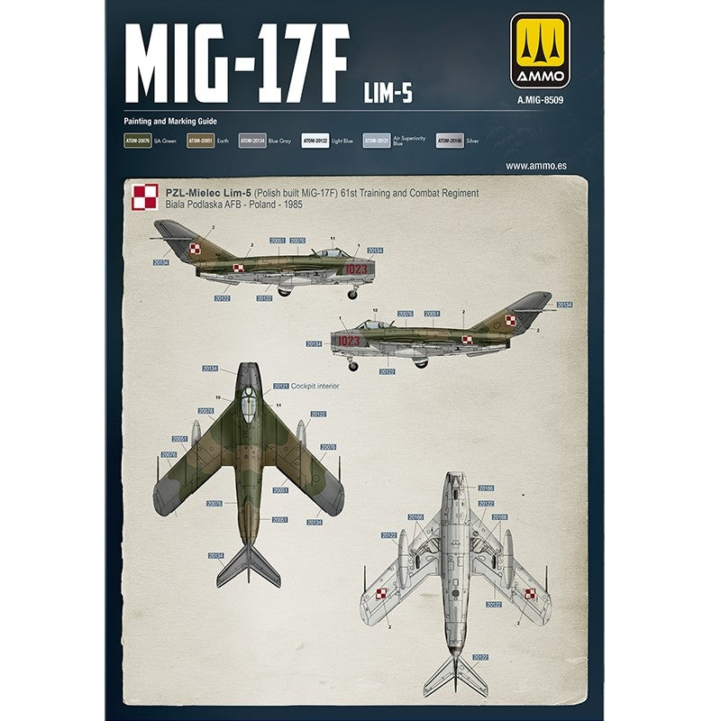 AMMO by Mig Jimenez 8513 MIG-17F / LIM-5 Poland-Cuba-Angola (Premium Edition) 1/48 – image 2