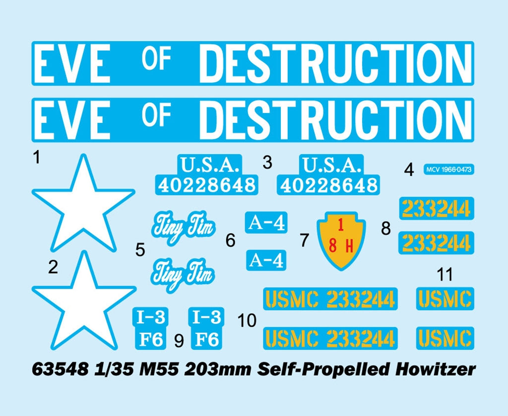 I Love Kit 63548 M55 203mm Self-Propelled Howitzer 1/35 – zdjęcie 3