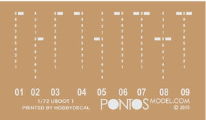 Pontos 72001F1 U-BOOT Type VII C Detail Up Set – Bild 9