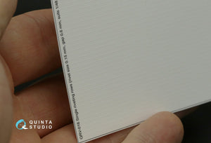 Quinta Studio QRV-016 Single riveting rows (rivet size 0.15 mm, gap 0.6 mm, suits 1/48 scale), White color, total length 6.2 m/20 ft – zdjęcie 6