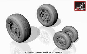 Armory Models AW72501a Panavia Tornado wheels, w/ tyres type “a” (DL) 1/72 – zdjęcie 2