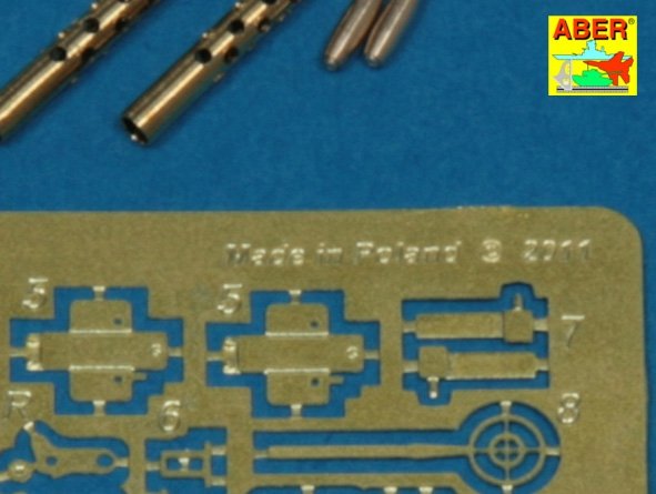 Aber 35L-081 Jeu de 2 canons standard pour mitrailleuses d&amp;#39;avion américaines cal .50 Browning ANM2 (1/35) – image 3