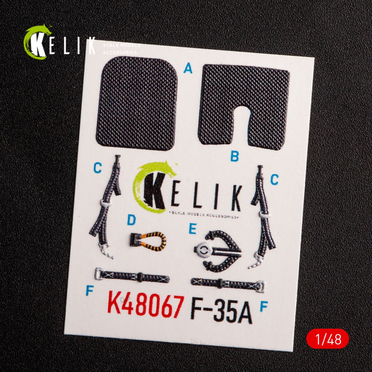 KELIK K48067 F-35A INTERIOR 3D DECALS FOR TAMIYA KIT 1/48 – image 2