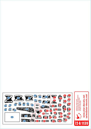 Star Decals 72-A1139 War in Ukraine # 9. Russian T-72B3 (obr 2016) 1/72 – immagine 3