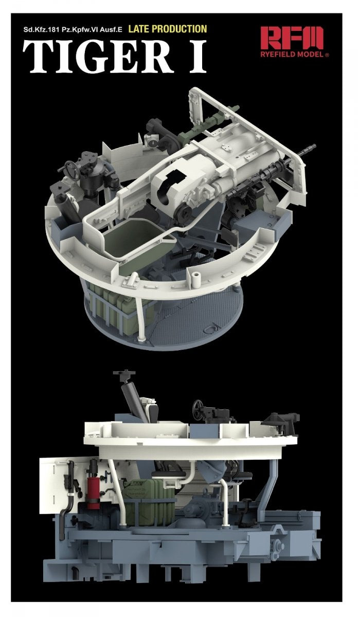 Rye Field Model 5080 Tiger I Late Production Zimmerit &amp;amp; Full Interior 1/35 – image 6