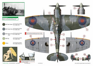 Exito ED72003 DECALS Sexy Spitfires - Supermarine Spitfire LF Mk Vb - VIII - IXe 1/72 – image 8