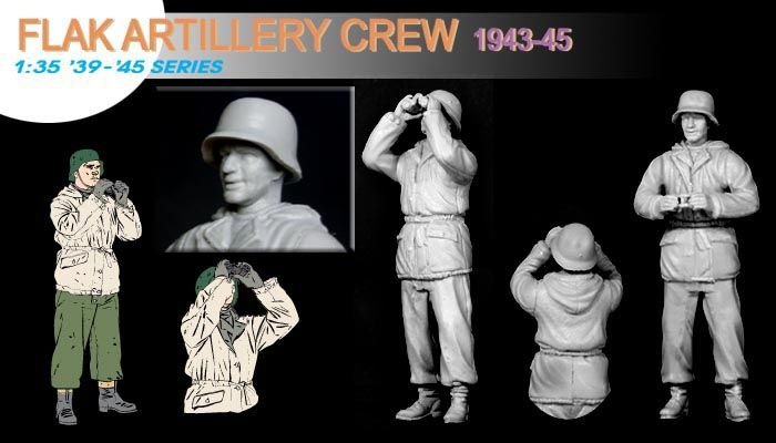 Dragon 6275 Flak Artillery Crew(Winter1943-45) 1/35 – zdjęcie 3