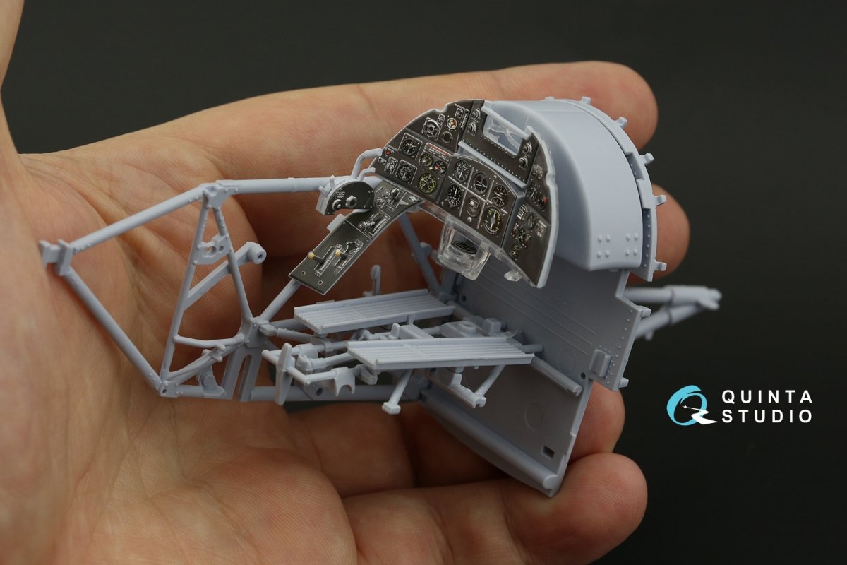 Quinta Studio QD24002 Hawker Typhoon (Car Door) 3D-Printed &amp;amp; coloured Interior on decal paper (Airfix) 1/24 – zdjęcie 4