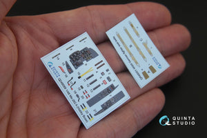 Quinta Studio QD48089 Me-262A 3D-Printed &amp;amp; colored Interior on decal paper (for HobbyBoss kit) 1/48 – image 3