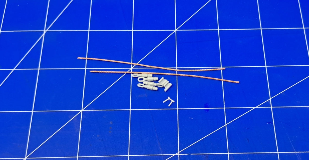 Eureka XXL ER-3575 K2 Black Panther MBT Towing Cables &amp;amp; Holders (Academy) 1/35 – zdjęcie 19