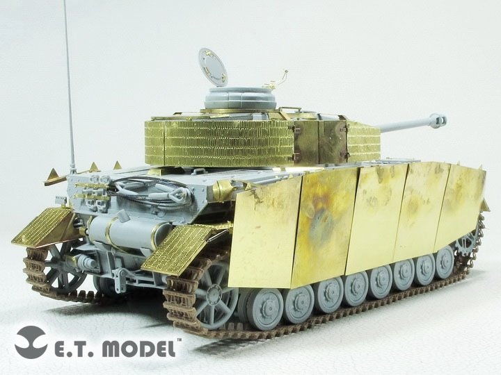 E.T. Model E35-290 WWII German Pz.Kpfw.IV Ausf.H w/Zimmerit Schurzen (Mid version) For DRAGON 1/35 – zdjęcie 5