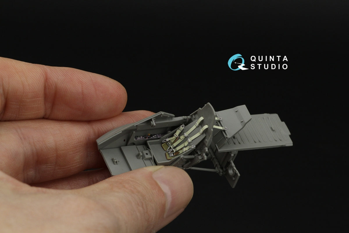 Quinta Studio QD48658 Hs 129B-3 3D-Printed &amp; coloured Interior on decal paper (Takom) 1/48
