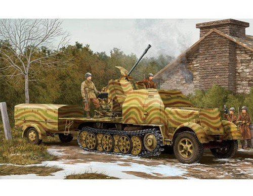 Trumpeter 01527 German 3.7cm Flak 43 auf Selbstfahrlafette (Sd.Kfz.7/2) 1/35