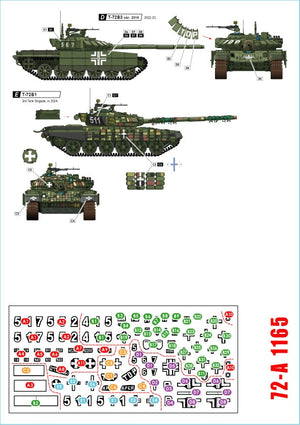 Star Decals 72-A1165 War in Ukraine 22 Ukrainian T-72B1 and T-72B3 1/72 – image 2