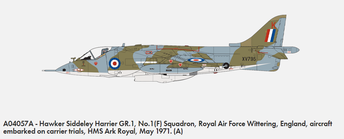 Airfix 04057A Hawker Siddeley Harrier GR.1/AV-8A 1/72 – zdjęcie 2