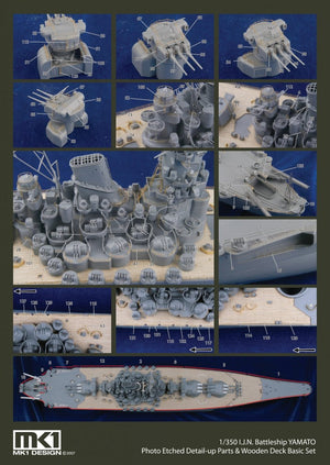 MK1 Design MD-35023 New Yamato Wooden Deck 1/350 – zdjęcie 5