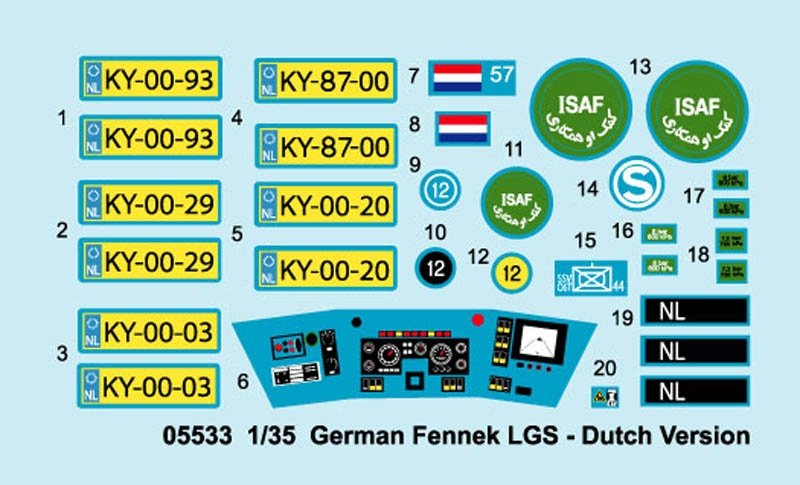 Trumpeter 05533 German Fennek LGS Dutch Version 1/35 – zdjęcie 4