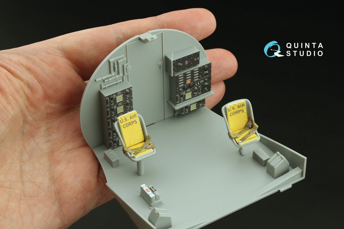 Quinta Studio QD32234 Boeing B-17E/F Radio operator&amp;#39;s compartment. 3D-Printed coloured Interior on decal paper (HK models) 1/32 – zdjęcie 7