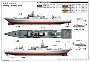 Trumpeter 03620 Chinese Navy Type 055 guided missile destroyer 1/200 – image 4