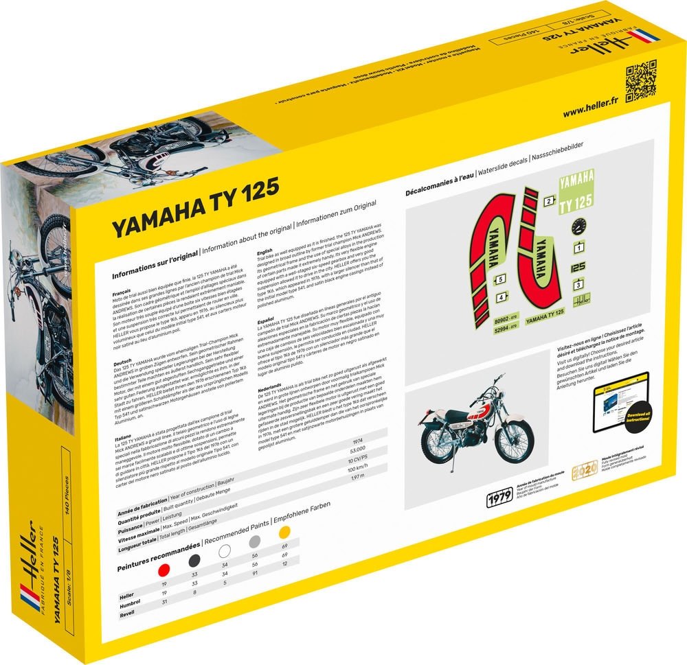 Heller 80902 Yamaha TY 125 1/8 – zdjęcie 2