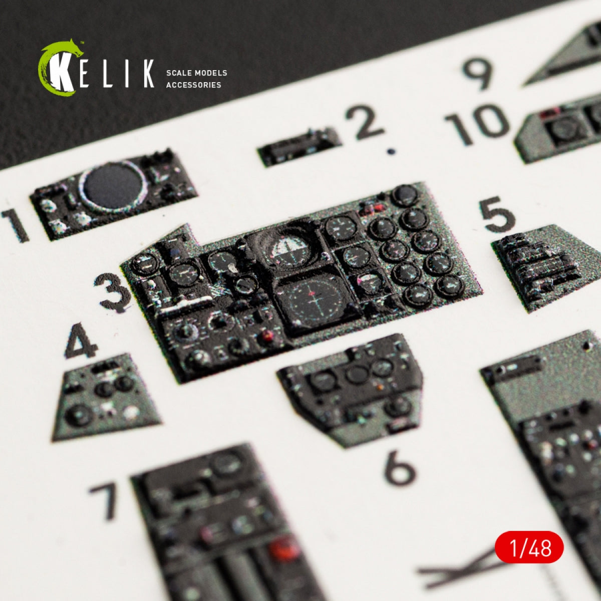 KELIK K48056 F-4G INTERIOR 3D DECALS FOR MENG KIT 1/48 – image 5