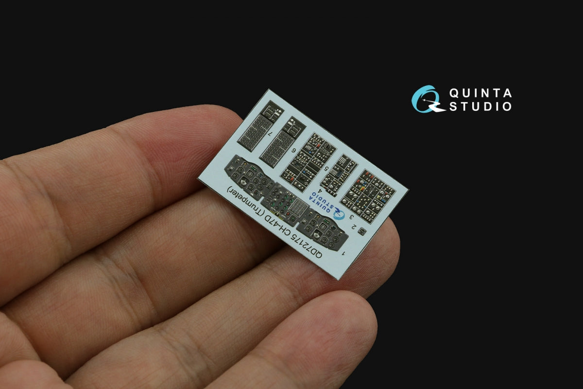 Quinta Studio QD72175 CH-47D 3D-Printed coloured Interior on decal paper (Trumpeter) 1/72 – zdjęcie 6