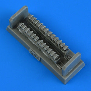 Quickboost QB49128 P-39D/P-400 Airacobra exhaust (12 pipes) HASEGAWA 1/48