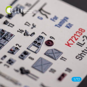 KELIK K72138 Il-2 Shturmovik - interior 3D decals for Tamiya kit 1/72 – image 6