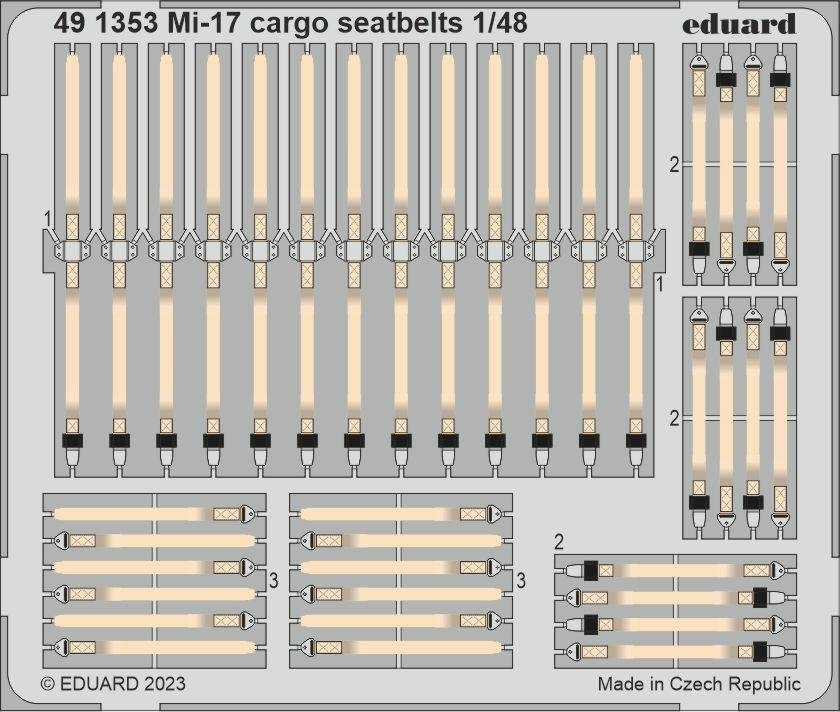 Eduard 491353 Mi-17 cargo seatbelts AMK 1/48
