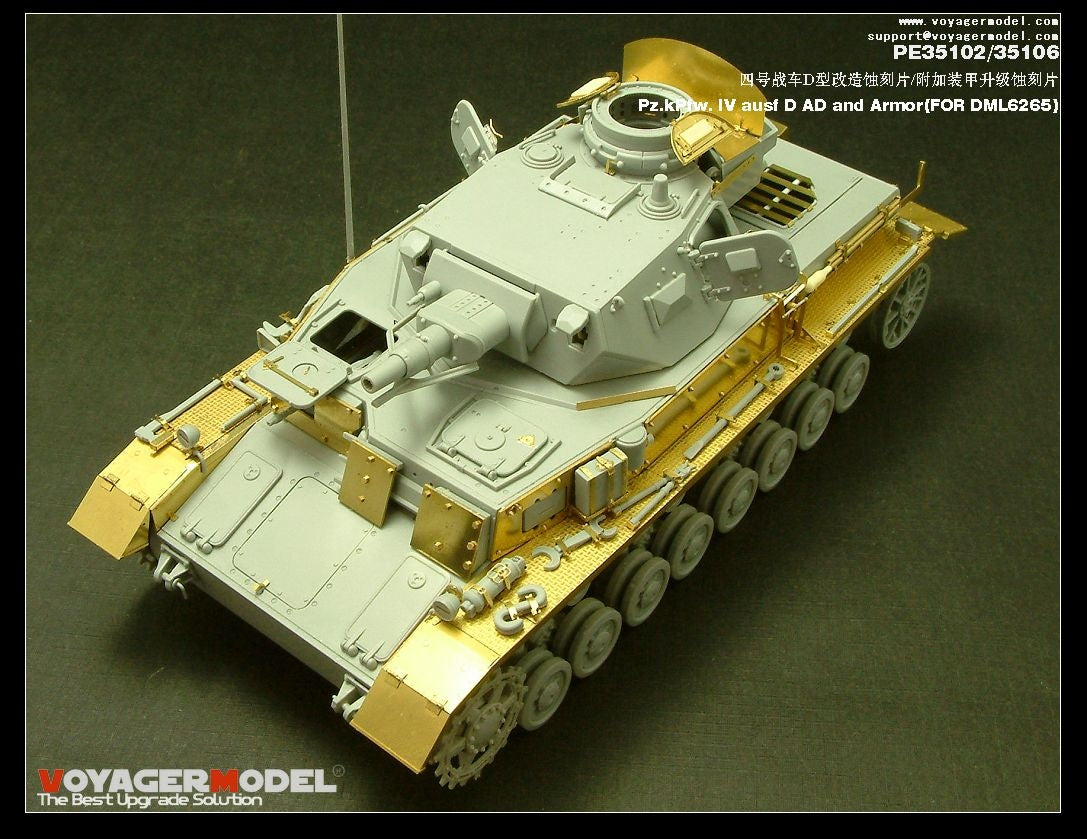 Modèle Voyager PE35102 Pz.KPfw. IV Ausf D pour DRAGON 6265 1/35 – image 2