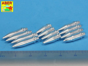 Aber 16073 Panzer IV various 7.5 cm ammo projectiles x 12 pcs. (1/16) – image 2