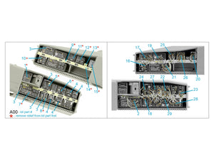 Quinta Studio QD35118 AH-64D Extended forward avionics bays 3D-Printed &amp;amp; colored Interior on decal paper (Takom) 1/35 – image 2