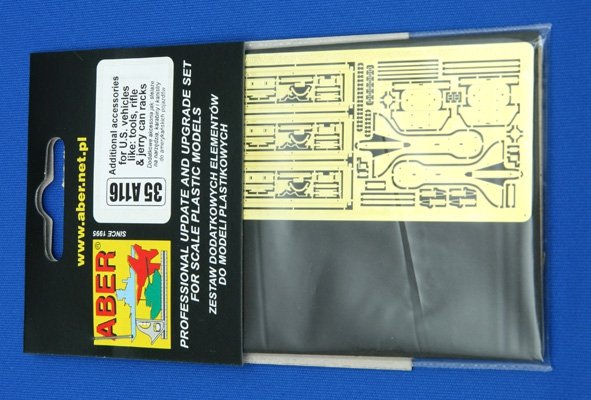 Aber 35A116 Additional accessories for US vehicles like: tools, rifle and jerry can racks (1/35) – image 3