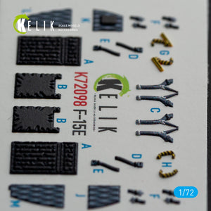 KELIK K72098 F-15E - interior 3D decals for GWH kit 1/72 – zdjęcie 4