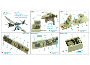 Quinta Studio QD72059 Ju 87 D/G 3D-Printed &amp;amp; coloured Interior on decal paper (Academy/Special Hobby) 1/72 – zdjęcie 2