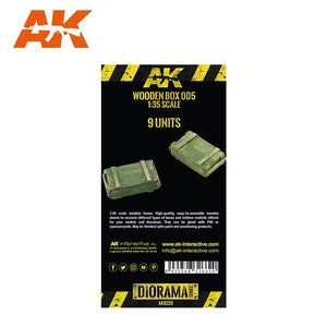 AK Interactive AK8226 LASER CUT WOODEN BOX 005 (9 UNITS) – zdjęcie 3