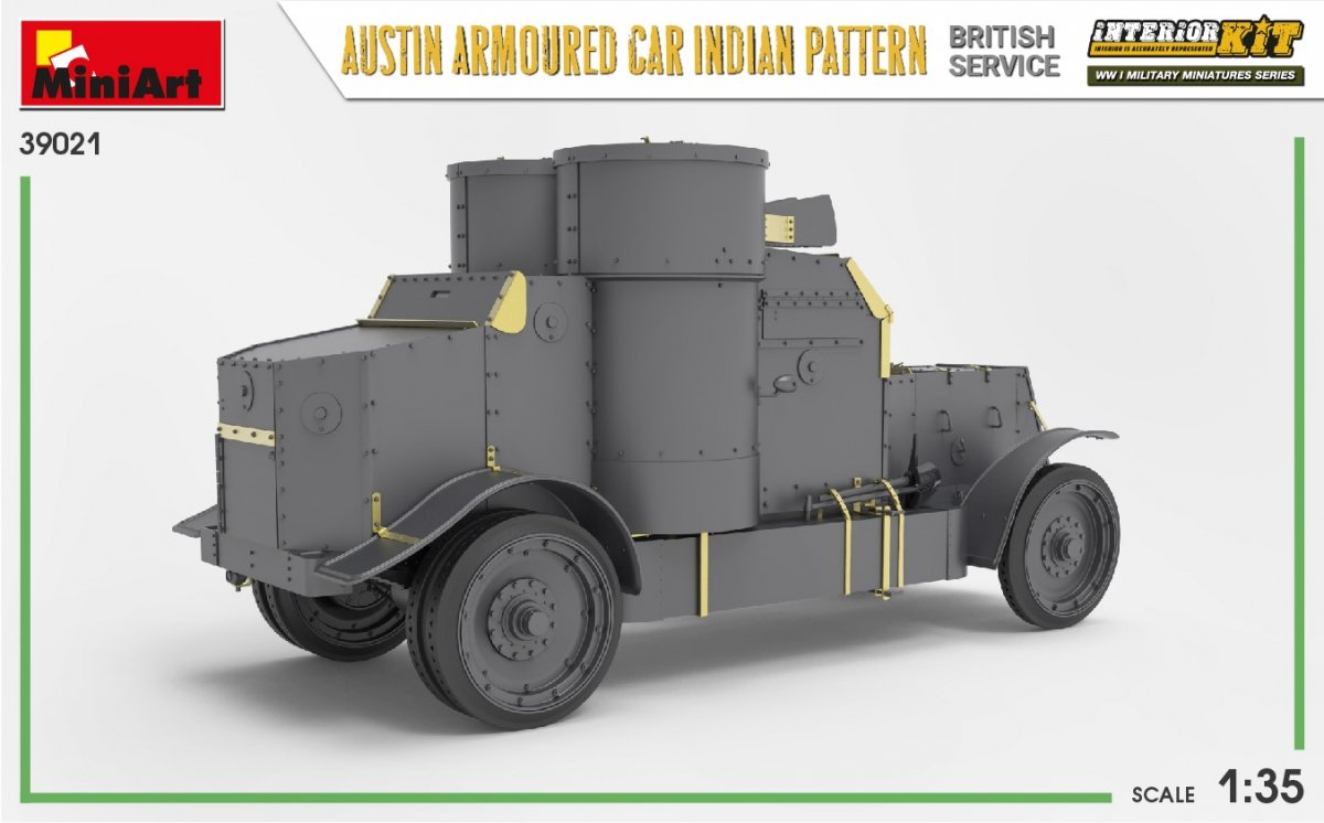 Miniart 39021 AUSTIN ARMORED CAR INDIAN PATTERN. BRITISH SERVICE. INTERIOR KIT 1/35 – image 9