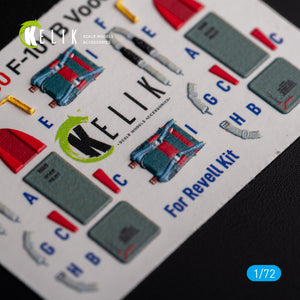 KELIK K72130 F-101 Voodoo - interior 3D decals for Revell kit 1/72 – zdjęcie 7