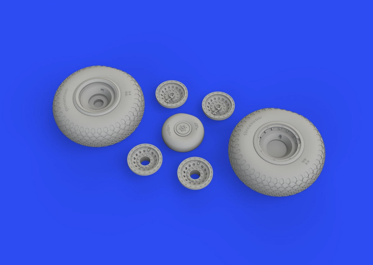 Eduard 6481024 B-17F wheels cross tread EDUARD 1/48 – zdjęcie 3