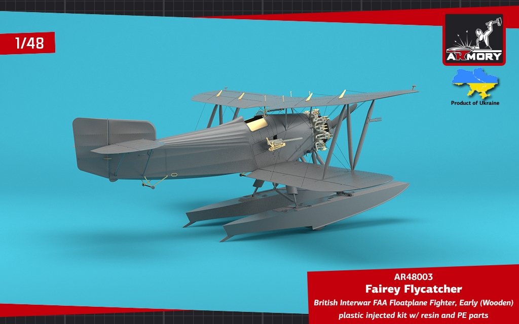 Armory Models 48003 Fairey Flycatcher British FAA Inter-War Floatplane Fighter, on Wooden Floats 1/48 – Bild 8