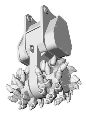 Hasegawa 66111 Hitachi Construction Machinery Excavator ZAXIS 135US Cutter Heads 1/35 – zdjęcie 7