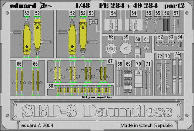 Eduard 49284 SBD-3 1/48 ACCURATE MINIATURES – zdjęcie 2