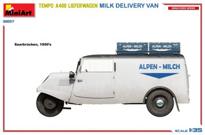 MiniArt 38057 TEMPO A400 LIEFERWAGEN. MILK DELIVERY VAN 1/35 – zdjęcie 6