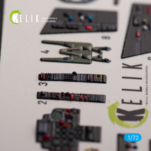 KELIK K72131 Super Etendard - interior 3D decals for Academy kit 1/72 – zdjęcie 4