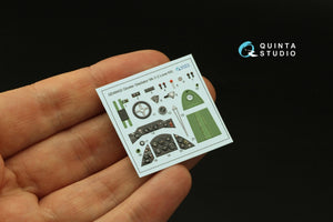 Quinta Studio QD48402 Gloster Gladiator MKII 3D-Printed &amp;amp; coloured Interior on decal paper (I Love Kit) 1/48 – zdjęcie 4