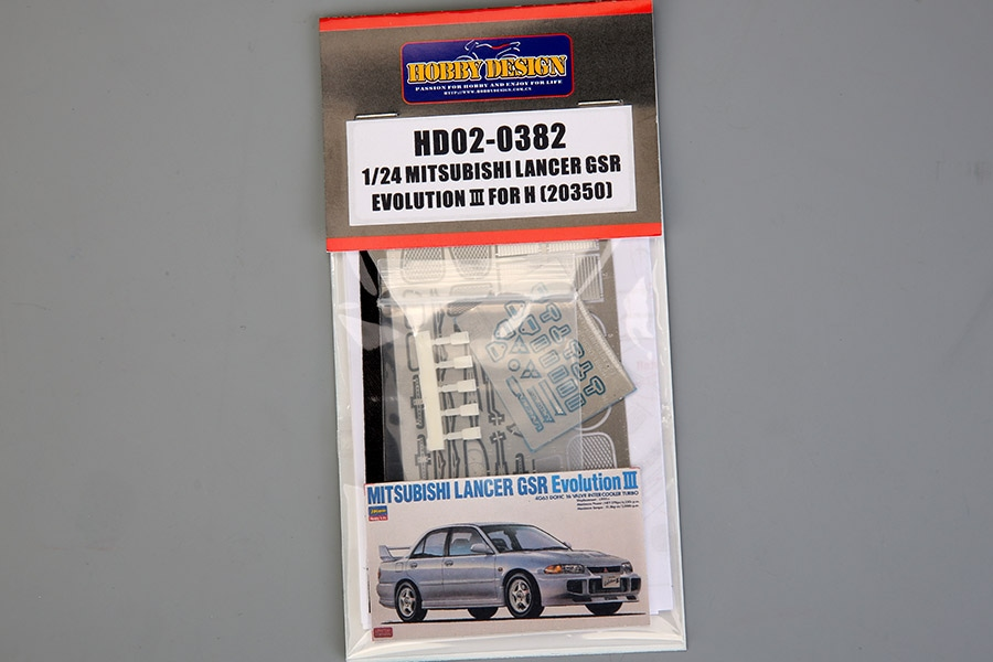 Hobby Design HD02-0382 Mitsubishi Lancer GSR Evolution III (PE + Resin) For Hasegawa 1/24 – zdjęcie 2